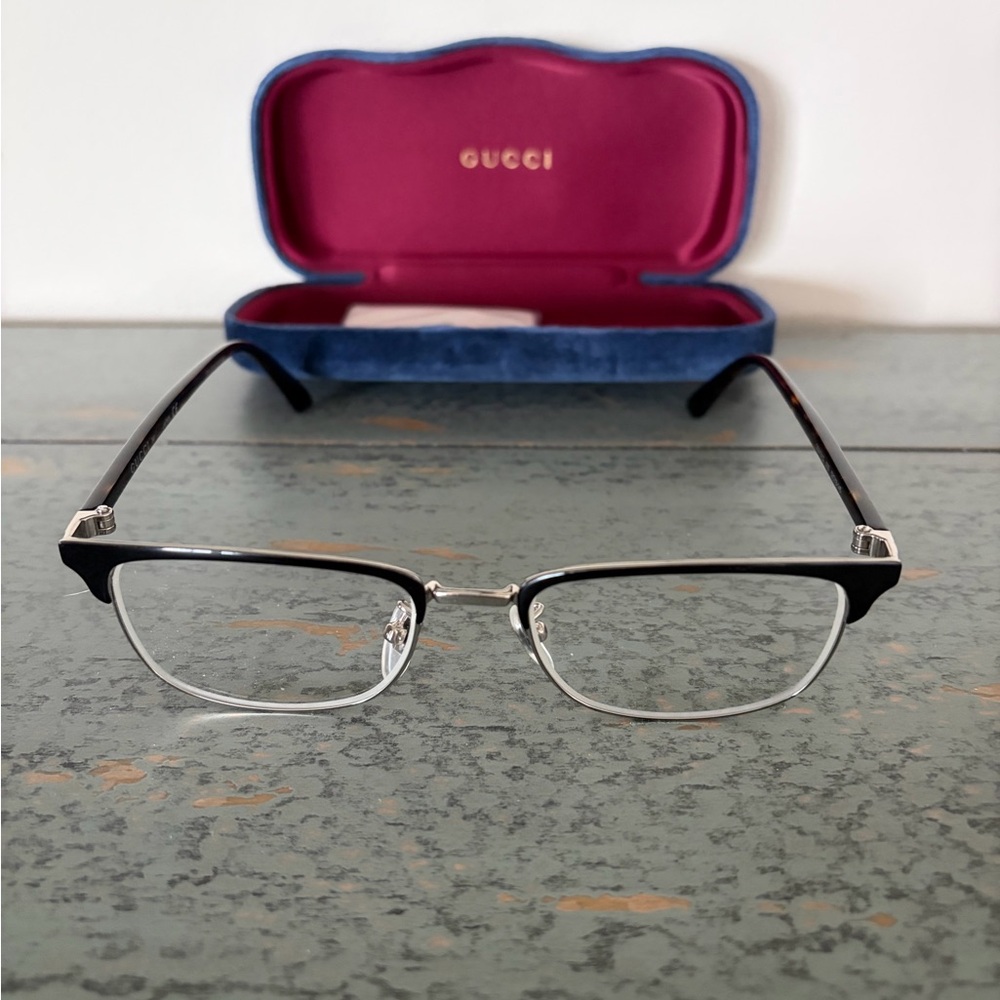 Gucci GG0131O Women’s Black Glasses - Size 53-18-145 with Case